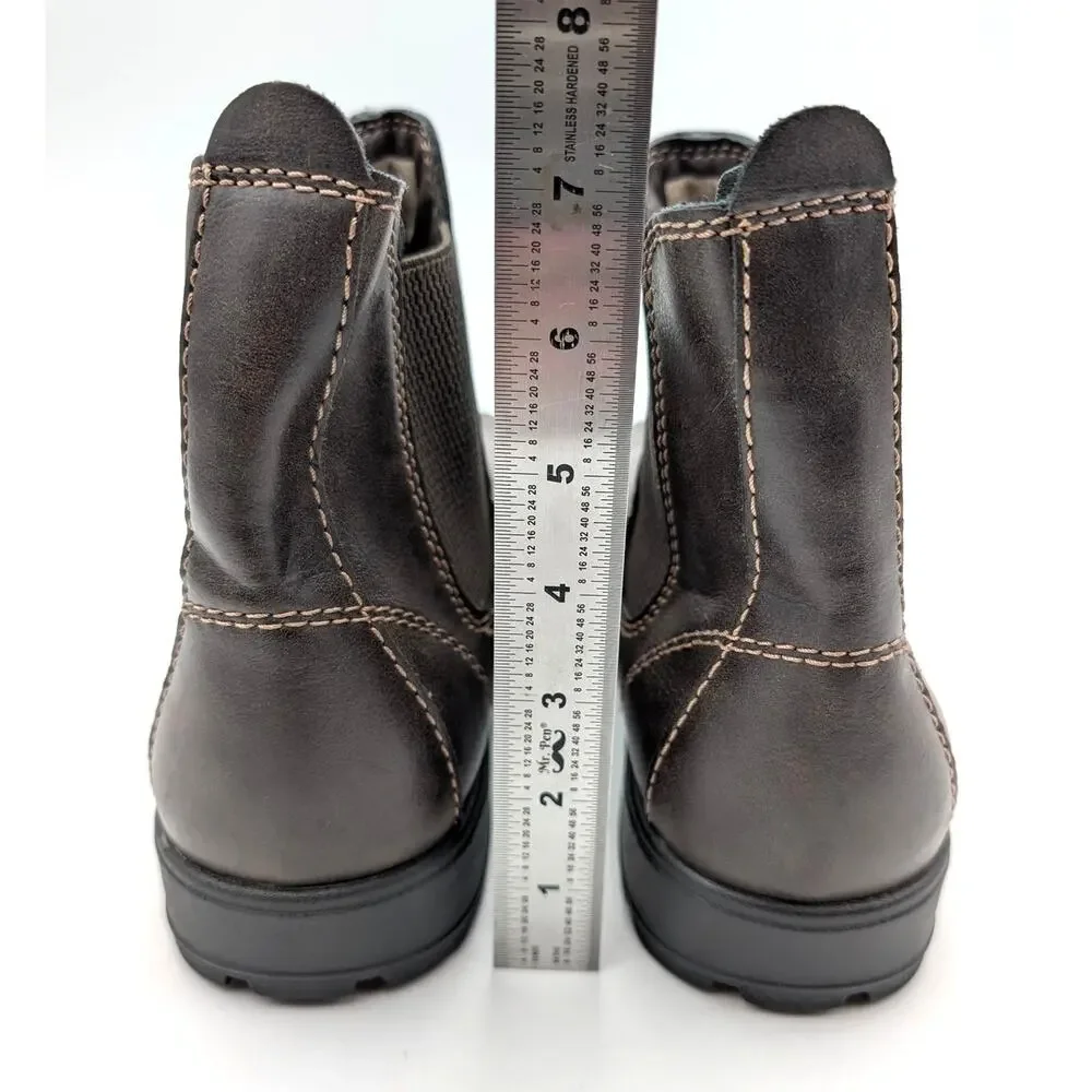 Eastland Cyrus Chelsea Ankle Boots Round Toe Men's Dark Brown Size US10D EU44